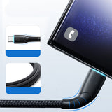 Joyroom Starry serie SA32-AC6 100W USB-A / USB-C kabel 1m - sort