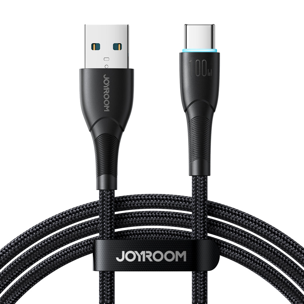 Joyroom Starry serie SA32-AC6 100W USB-A / USB-C kabel 1m - sort