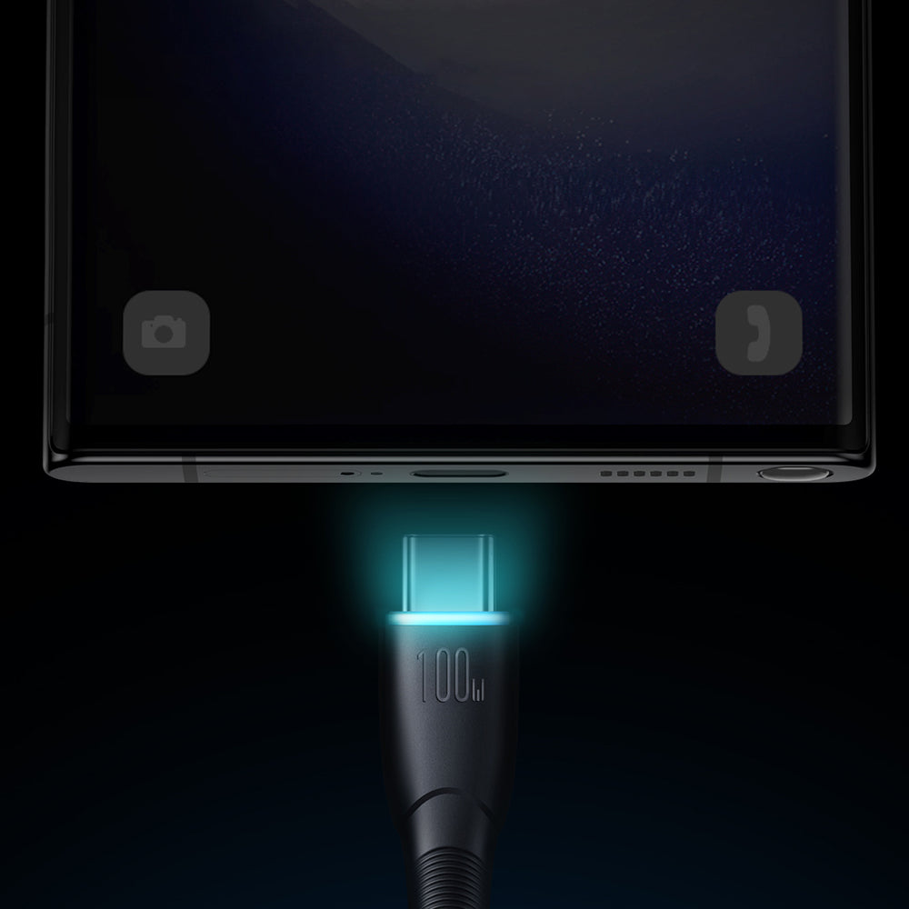 Joyroom Starry serie SA32-AC6 100W USB-A / USB-C kabel 1m - sort