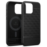 Caseology Parallax Mag Case med MagSafe til iPhone 15 Pro - Matte Black