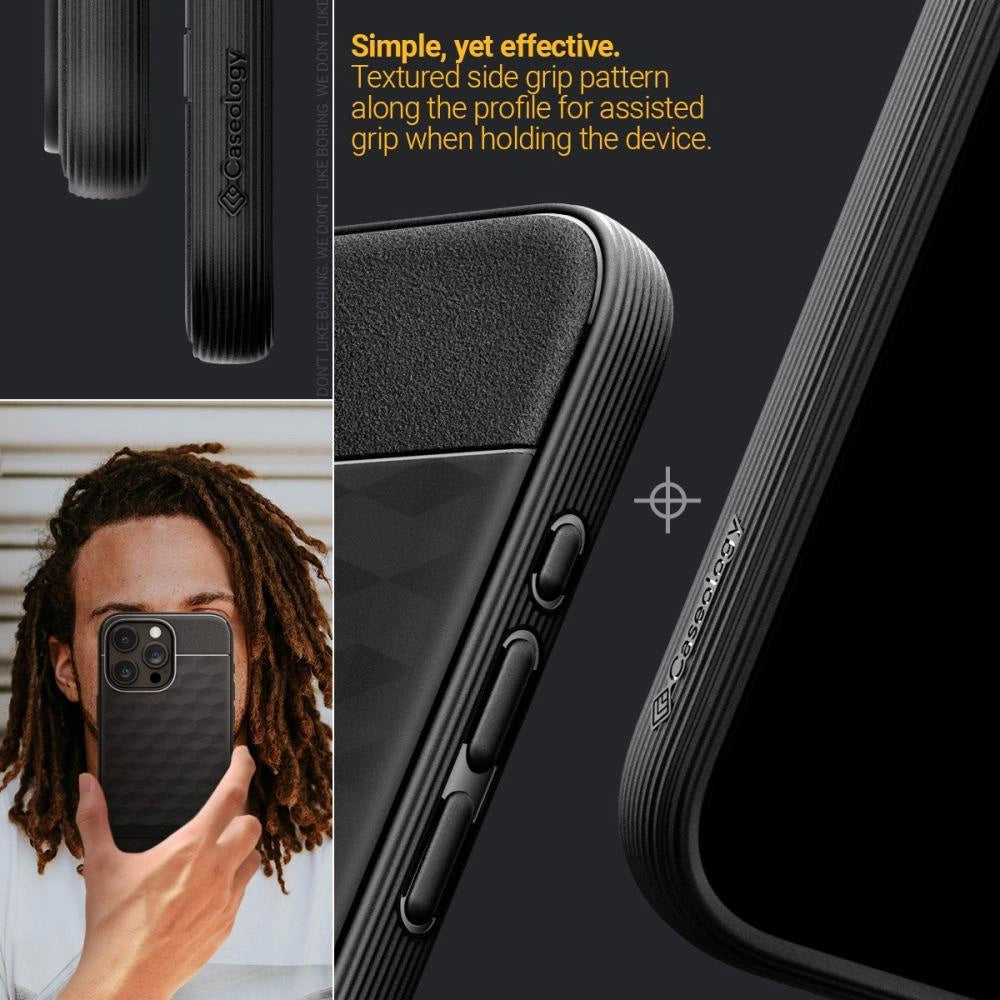 Caseology Parallax Mag Case med MagSafe til iPhone 15 Pro - Matte Black