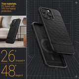 Caseology Parallax Mag Case med MagSafe til iPhone 15 Pro - Matte Black