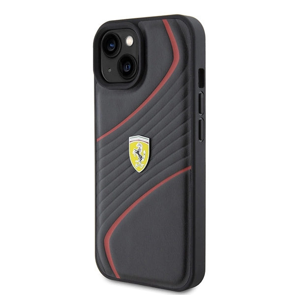 Ferrari FEHCP15SPTWK iPhone 15 6.1" black/black hardcase Twist Metal Logo