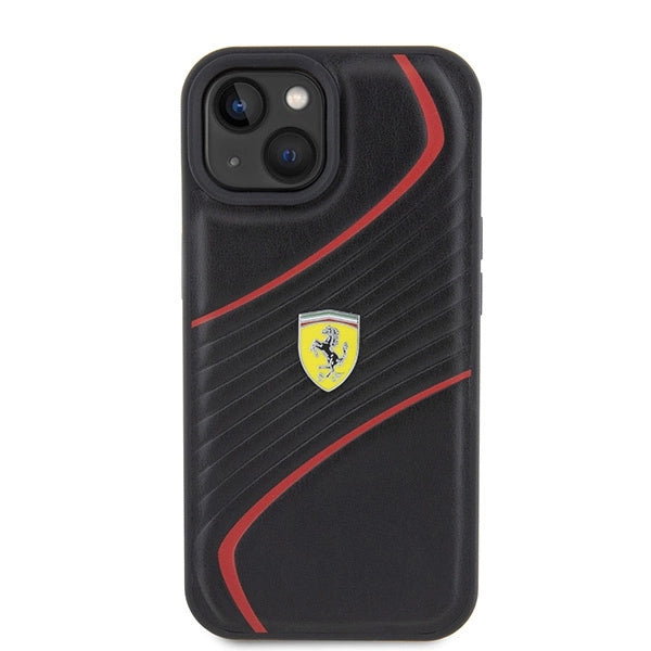 Ferrari FEHCP15SPTWK iPhone 15 6.1" black/black hardcase Twist Metal Logo