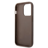 Guess GUHCP15L4GMGBR iPhone 15 Pro 6.1" brown/brown hardcase 4G Big Metal Logo