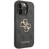 Guess GUHCP15L4GMGGR iPhone 15 Pro 6.1" gray/gray hardcase 4G Big Metal Logo
