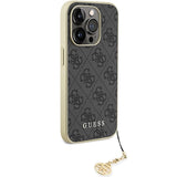 Guess GUHCP15LGF4GGR iPhone 15 Pro 6.1" gray/gray hardcase 4G Charms Collection