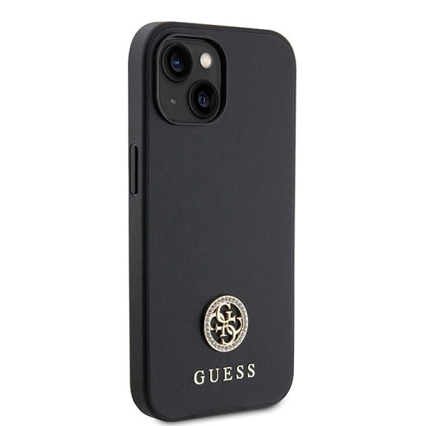 Guess GUHCP15MPS4DGPK iPhone 15 Plus 6.7" black/black hardcase Strass Metal Logo