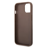 Guess GUHCP15S4GMGBR iPhone 15 6.1" brun/brun hardcase 4G Big Metal Logo