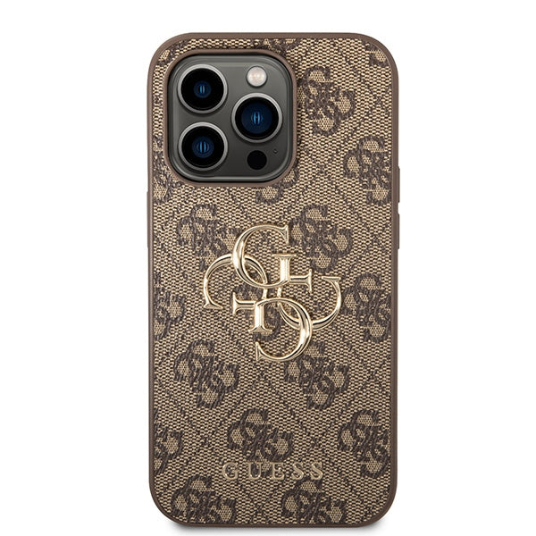 Guess GUHCP15X4GMGBR iPhone 15 Pro Max 6.7" brun/brun hardcase 4G Big Metal Logo