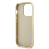 Guess GUHMP15LPSAHMCB iPhone 15 Pro 6.1" guld/guld hardcase Saffiano MagSafe