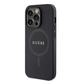 Guess GUHMP15LPSAHMCK iPhone 15 Pro 6.1" black/black hardcase Saffiano MagSafe