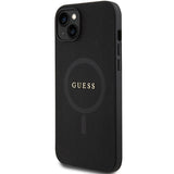 Guess GUHMP15MPSAHMCK iPhone 15 Plus 6.7" sort/sort Saffiano MagSafe