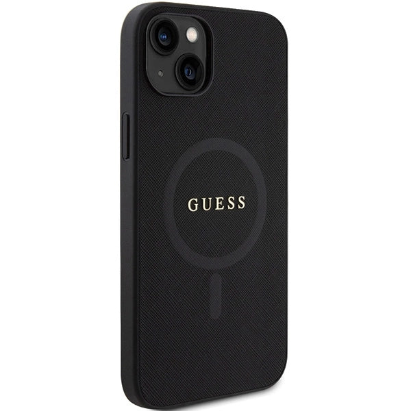 Guess GUHMP15MPSAHMCK iPhone 15 Plus 6.7" sort/sort Saffiano MagSafe