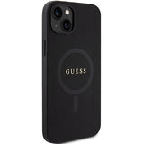 Guess GUHMP15MPSAHMCK iPhone 15 Plus 6.7" sort/sort Saffiano MagSafe