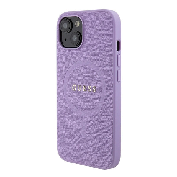 Guess GUHMP15SPSAHMCU iPhone 15 6.1" lilla/lila hardcase Saffiano MagSafe