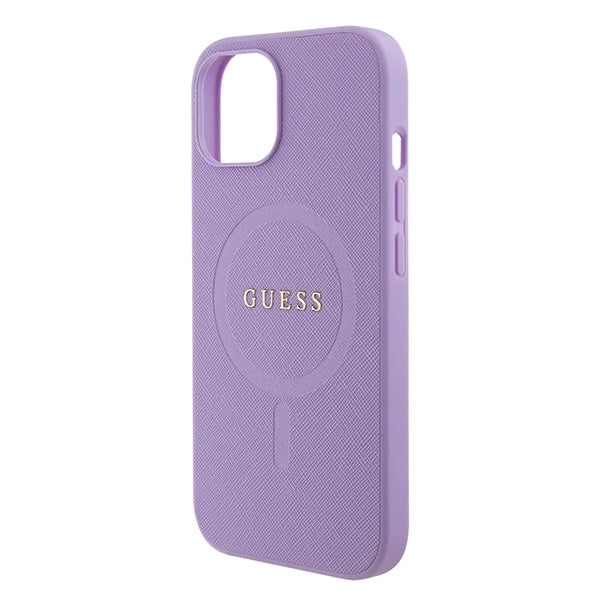 Guess GUHMP15SPSAHMCU iPhone 15 6.1" lilla/lila hardcase Saffiano MagSafe
