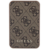 Guess Powerbank 15W GUPB5LP4GEGW 5000mAh brun/brun 4G Læder Metal Logo