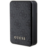 Guess Powerbank 18W GUPB10DP4GEGK 10000mAh sort/sort 4G Læder Metal Logo