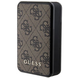 Guess Powerbank 18W GUPB10DP4GEGW 10000mAh brun/brun 4G Læder Metal Logo