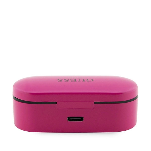 Guess GUTWST31EM TWS Bluetooth hovedtelefoner + magenta docking station