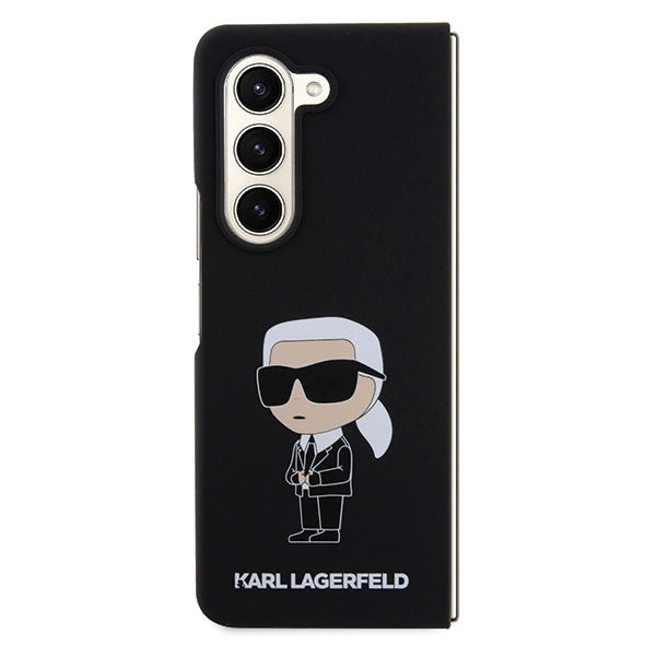 Karl Lagerfeld KLHCZFD5SNIKBCK Z Fold5 hardcase black/black Silicone Ikonik