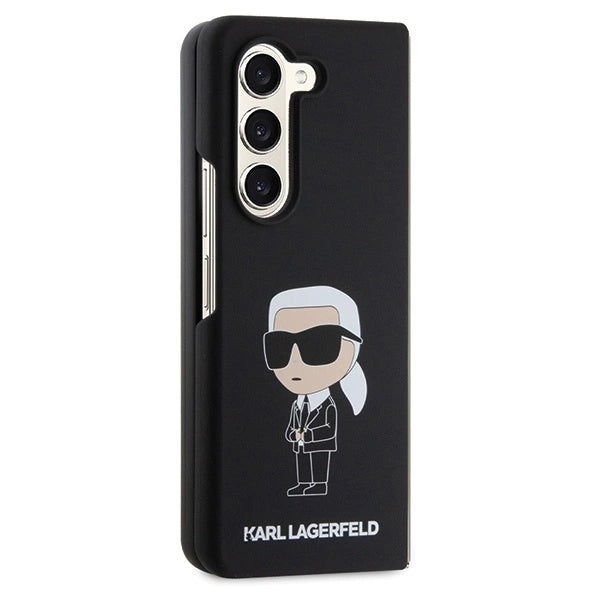Karl Lagerfeld KLHCZFD5SNIKBCK Z Fold5 hardcase black/black Silicone Ikonik