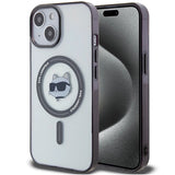 Karl Lagerfeld KLHMP15MHCHNOTK iPhone 15 Plus 6.7" transparent hardcase IML Choupette`s Head MagSafe