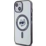 Karl Lagerfeld KLM15SHCHNOTK iPhone 15 6.1" gennemsigtige hårdkasse IML Choupette's Head MagSafe