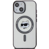 Karl Lagerfeld KLM15SHCHNOTK iPhone 15 6.1" gennemsigtige hårdkasse IML Choupette's Head MagSafe