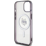 Karl Lagerfeld KLM15SHCHNOTK iPhone 15 6.1" gennemsigtige hårdkasse IML Choupette's Head MagSafe