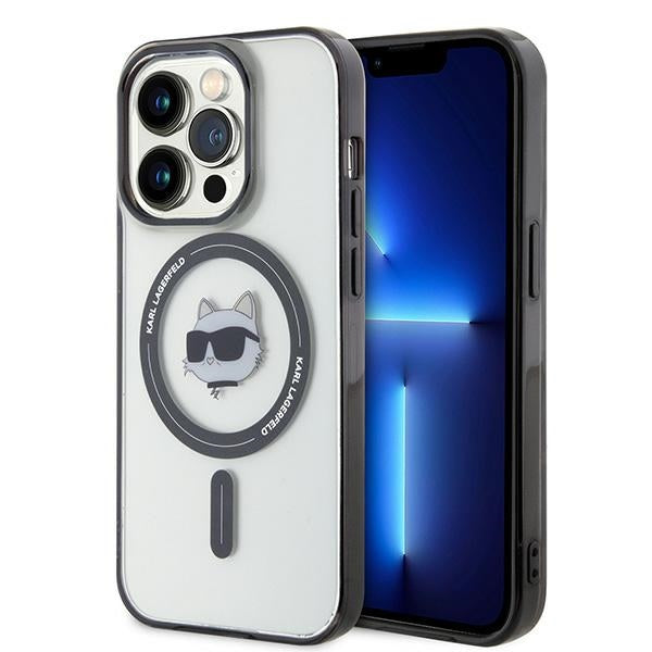 Karl Lagerfeld KLHMP15XHCHNOTK iPhone 15 Pro Max 6.7" gennemsigtige hårdkasse IML Choupette's Head MagSafe