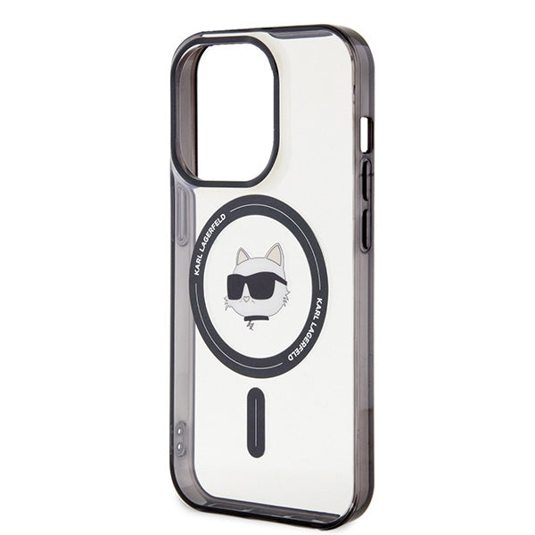 Karl Lagerfeld KLHMP15XHCHNOTK iPhone 15 Pro Max 6.7" gennemsigtige hårdkasse IML Choupette's Head MagSafe