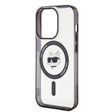 Karl Lagerfeld KLHMP15XHCHNOTK iPhone 15 Pro Max 6.7" gennemsigtige hårdkasse IML Choupette's Head MagSafe