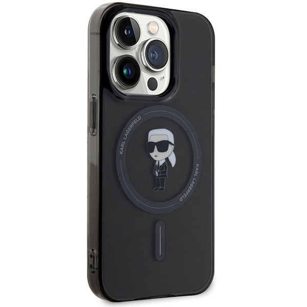 Karl Lagerfeld KLHMP15XHFCKNOK iPhone 15 Pro Max 6.7" black/black hardcase IML Ikonik MagSafe