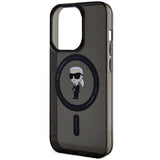 Karl Lagerfeld KLHMP15XHFCKNOK iPhone 15 Pro Max 6.7" black/black hardcase IML Ikonik MagSafe