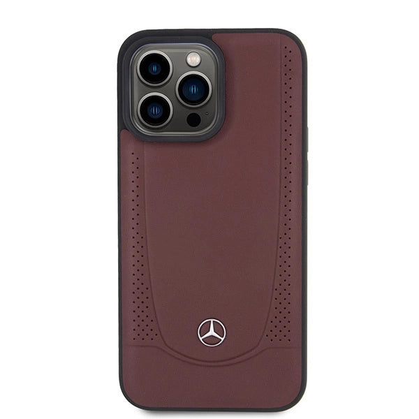 Mercedes MEHCP15LARMRE iPhone 15 Pro 6.1" rød/rød hardcase læder Urban Bengale