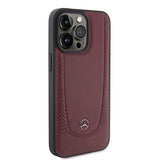 Mercedes MEHCP15LARMRE iPhone 15 Pro 6.1" rød/rød hardcase læder Urban Bengale
