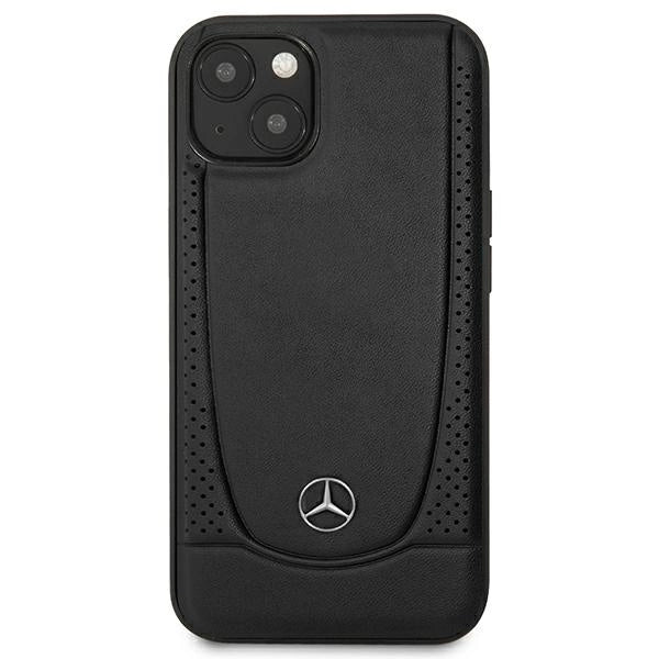 Mercedes MEHCP15MARMBK iPhone 15 Plus 6.7" sort/sort hårdkasse læder Urban