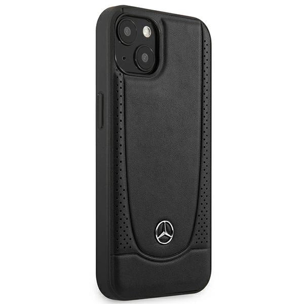 Mercedes MEHCP15MARMBK iPhone 15 Plus 6.7" sort/sort hårdkasse læder Urban