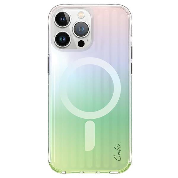 Uniq Coehl Linear Magnetisk opladningsfoder til iPhone 15 Pro Max - iridescent