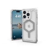 UAG Plyo MagSafe-hylster til iPhone 15 Pro - gennemsigtige og sølvfarvede