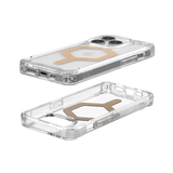 UAG Plyo MagSafe case for iPhone 15 Pro - transparent and gold