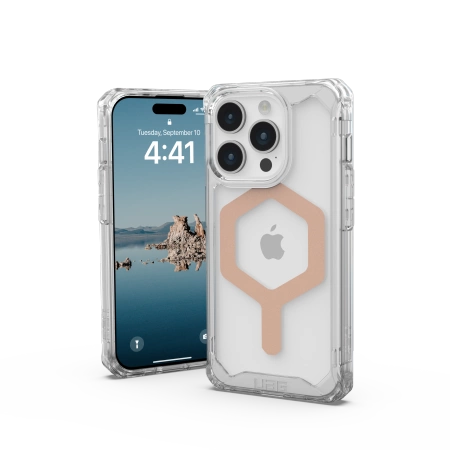 UAG Plyo MagSafe case for iPhone 15 Pro - transparent and pearl