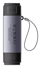 Baseus WKQX060113 kortlæser USB 3.0 Type-A/Type-C Grå