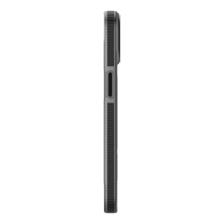 Decoded Transparent Grip Case with MagSafe for iPhone 15 Plus - gray and black