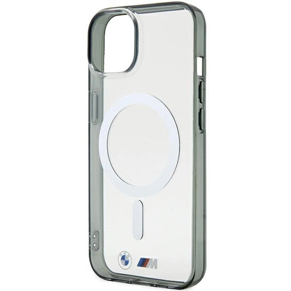 BMW Silver Ring MagSafe iPhone 15 Case - Clear