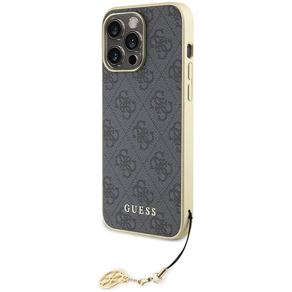 Guess 4G Charms Collection case til iPhone 15 Pro Max - grå