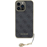 Guess 4G Charms Collection case til iPhone 15 Pro Max - grå