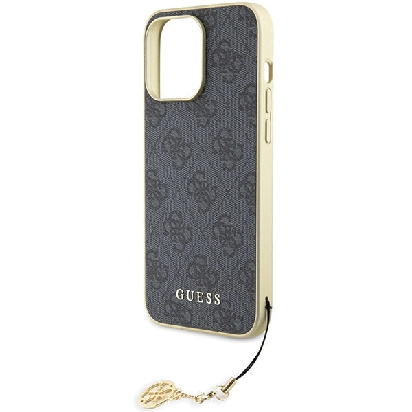 Guess 4G Charms Collection case til iPhone 15 Pro Max - grå